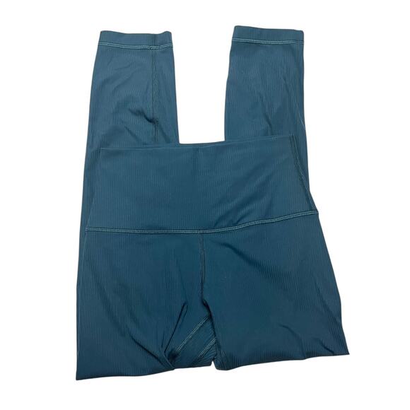 Lululemon Align Ribbed High-Rise Crop 23" Green Jasper Size 4 - Picture 2 of 3